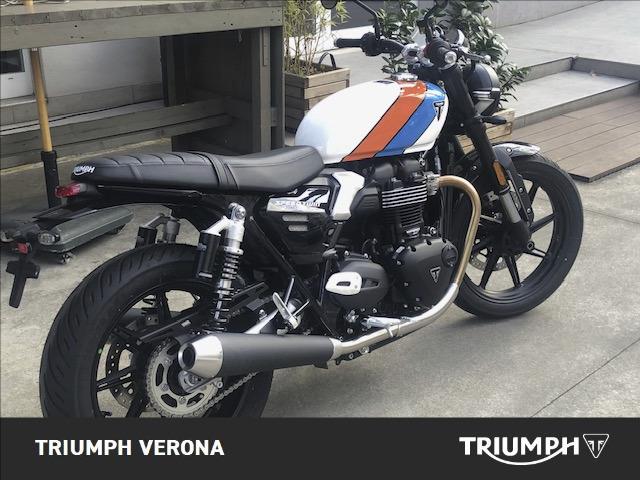 TRIUMPH Speed Twin 900 Pure White/Blue/Orange Abs