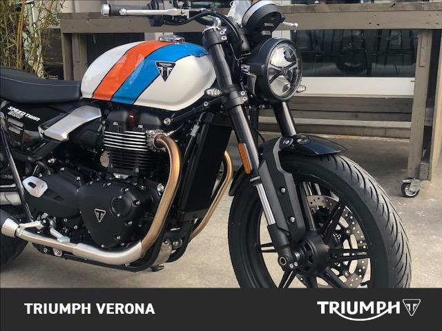 TRIUMPH Speed Twin 900 Pure White/Blue/Orange Abs