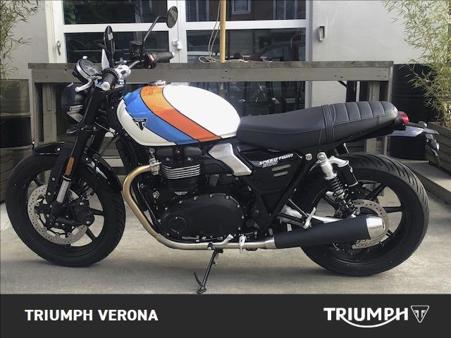 TRIUMPH Speed Twin 900 Pure White/Blue/Orange Abs