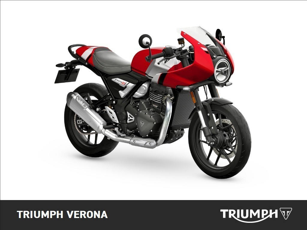 TRIUMPH Thruxton 400 Lava Red Gloss / Aluminium Silver Abs