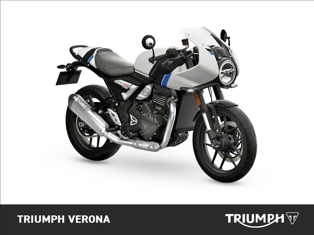 TRIUMPH Thruxton 400 Pearl Metallic White / Storm Grey Abs