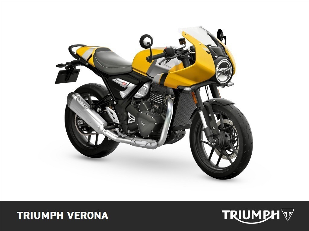 TRIUMPH Thruxton 400 Metallic Racing Yellow / Aluminium Silver Abs
