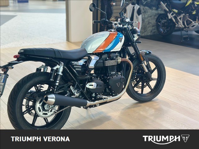 TRIUMPH Speed Twin 900 Pure White/Blue/Orange Abs